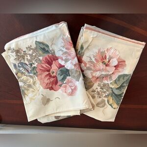 Vintage New 100% Cotton Floral Print Pillow Cases Made in USA 🇺🇸